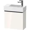 Image de Duravit, Meuble sous-lavabo, D-Neo, sous-lavabo en console suspendu, 484x440x222mm, 1 portes, charnières à gauche, avec poignée (48.40 x 22.20 x 44 cm)