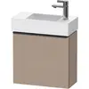 Image de Duravit, Meuble sous-lavabo, D-Neo, sous-lavabo en console suspendu, 484x440x222mm, 1 portes, charnières à gauche, avec poignée (48.40 x 22.20 x 44 cm)