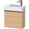 Image de Duravit, Meuble sous-lavabo, D-Neo, sous-lavabo en console suspendu, 484x440x222mm, 1 portes, charnières à droite, avec poignée (48.40 x 22.20 x 44 cm)