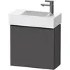 Image de Duravit, Meuble sous-lavabo, D-Neo, sous-lavabo en console suspendu, 484x440x222mm, 1 portes, charnières à droite, avec poignée (48.40 x 22.20 x 44 cm)