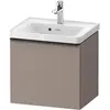 Image de Duravit, Meuble sous-lavabo, D-Neo bâti-support lavabo suspendu, 484x440x372mm, 1 tiroir, avec poignée diamant noir (48.40 x 37.20 x 44 cm)