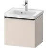 Image de Duravit, Meuble sous-lavabo, D-Neo bâti-support lavabo suspendu, 484x440x372mm, 1 tiroir, avec poignée diamant noir (48.40 x 37.20 x 44 cm)
