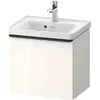 Image de Duravit, Meuble sous-lavabo, D-Neo bâti-support lavabo suspendu, 484x440x372mm, 1 tiroir, avec poignée diamant noir (48.40 x 37.20 x 44 cm)