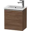 Image de Duravit, Lavabo, D-Neo lavabo suspendu, 410x440x274mm, 1 porte, charnières à gauche, avec poignée acier inox brossé (274 mm, 410 mm)