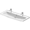 Image de Duravit, Lavabo, D-Neo lavabo, 1205x480mm, 2 trous pour robinet, avec trop-plein, blanc brillant (480 mm, 1205 mm)