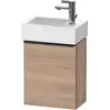 Image de Duravit, Meuble sous-lavabo, D-Neo, sous-lavabo en console suspendu, 364x440x222mm, 1 portes, charnières à droite, avec poignée (36.40 x 22.20 x 44 cm)