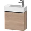Image de Duravit, Meuble sous-lavabo, D-Neo, sous-lavabo en console suspendu, 484x440x222mm, 1 portes, charnières à gauche, avec poignée (48.40 x 22.20 x 44 cm)