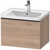 Image de Duravit, Meuble sous-lavabo, D-Neo bâti-support lavabo suspendu, 634x440x452mm, 1 tiroir, avec poignée diamant noir (63.40 x 45.20 x 44 cm)