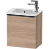 Image de Duravit, Meuble sous-lavabo, D-Neo bâti-support lavabo suspendu, 410x440x274mm, 1 portes, charnières à droite, avec poignée noir (41 x 27.40 x 44 cm)