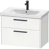 Image de Duravit, Meuble sous-lavabo, D-Code Meuble sous-lavabo, 1 tiroir, 784x460mm, découpe siphon, avec poignée (78.40 x 46 x 55.50 cm)