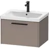 Image de Duravit, Meuble sous-lavabo, D-Code bâti-support pour lavabo, 1 tiroir, 634x460mm, avec poignée (63.40 x 46 x 40 cm)