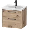 Image de Duravit, Meuble sous-lavabo, D-Code Meuble sous-lavabo, 1 tiroir, 634x460mm, découpe siphon, avec poignée (63.40 x 46 x 55.50 cm)