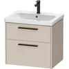 Image de Duravit, Meuble sous-lavabo, D-Code Meuble sous-lavabo, 1 tiroir, 634x460mm, découpe siphon, avec poignée (63.40 x 46 x 55.50 cm)