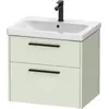 Image de Duravit, Meuble sous-lavabo, D-Code Meuble sous-lavabo, 1 tiroir, 634x460mm, découpe siphon, avec poignée (63.40 x 46 x 55.50 cm)