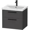 Image de Duravit, Meuble sous-lavabo, D-Code Meuble sous-lavabo, 1 tiroir, 634x460mm, découpe siphon, avec poignée (63.40 x 46 x 55.50 cm)