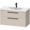 Image de Duravit, Meuble sous-lavabo, D-Code Meuble sous-lavabo, 1 tiroir, 984x460mm, découpe siphon, avec poignée (61.50 x 55 x 108 cm)