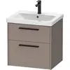 Image de Duravit, Meuble sous-lavabo, D-Code Meuble sous-lavabo, 1 tiroir, 584x460mm, découpe siphon, avec poignée (62 x 55 x 70 cm)