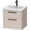 Image de Duravit, Meuble sous-lavabo, D-Code Meuble sous-lavabo, 1 tiroir, 584x460mm, découpe siphon, avec poignée (62 x 55 x 70 cm)