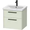 Image de Duravit, Meuble sous-lavabo, D-Code Meuble sous-lavabo, 1 tiroir, 584x460mm, découpe siphon, avec poignée (62 x 55 x 70 cm)