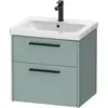 Image de Duravit, Meuble sous-lavabo, D-Code Meuble sous-lavabo, 1 tiroir, 584x460mm, découpe siphon, avec poignée (62 x 55 x 70 cm)