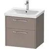 Image de Duravit, Meuble sous-lavabo, D-Code Meuble sous-lavabo, 1 tiroir, 584x460mm, découpe siphon, avec poignée (62 x 55 x 70 cm)