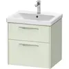 Image de Duravit, Meuble sous-lavabo, D-Code Meuble sous-lavabo, 1 tiroir, 584x460mm, découpe siphon, avec poignée (62 x 55 x 70 cm)