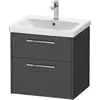 Image de Duravit, Meuble sous-lavabo, D-Code Meuble sous-lavabo, 1 tiroir, 584x460mm, découpe siphon, avec poignée (62 x 55 x 70 cm)