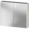 Image de Duravit, Armoire de toilette, Armoire de toilette D-Code, prise type F (EU, DE), 2 portes, champ lumineux LED en haut, 800 (80 x 21.50 x 70 cm)