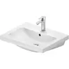Image de Duravit, Lavabo, D-Code lavabo, avec trou pour robinetterie, avec trop-plein, 600x480x165mm, blanc brillant (480 mm, 600 mm)
