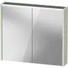 Image de Duravit, Armoire de toilette, Armoire de toilette D-Code, prise type J (CH, LI), 2 portes, champ lumineux LED en haut, 800 (80 x 148 x 70 cm)