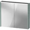 Image de Duravit, Armoire de toilette, Armoire de toilette D-Code, prise type J (CH, LI), 2 portes, champ lumineux LED en haut, 800 (80 x 14.80 x 70 cm)