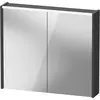 Image de Duravit, Armoire de toilette, Armoire de toilette D-Code, prise type J (CH, LI), 2 portes, champ lumineux LED en haut, 800 (80 x 148 x 70 cm)