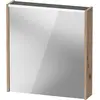 Image de Duravit, Armoire de toilette, Armoire de toilette D-Code, prise type F (EU, DE), 1 porte avec charnières à gauche, champ (65 x 70 x 14.80 cm)