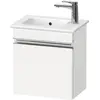 Image de Duravit, Meuble sous-lavabo, Sivida bâti-support pour lavabo, charnières à gauche, poignée profilée chromée, 400x28 (40 x 28.70 x 44.30 cm)