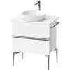 Image de Duravit, Meuble sous-lavabo, Sivida Meuble sous-lavabo sur console, 2 tiroirs, poignée profilée chromée, 645x475x548mm (64.50 x 47.50 x 54.80 cm)