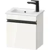 Image de Duravit, Meuble sous-lavabo, Sivida sous-lavabo, charnières à droite, poignée encastrée noir diamant mat, 400x287x443 (40 x 44.30 x 44.30 cm)
