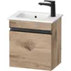 Image de Duravit, Meuble sous-lavabo, Sivida sous-lavabo, charnières à droite, poignée encastrée noir diamant mat, 400x287x443 (40 x 28.70 x 44.30 cm)