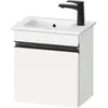 Image de Duravit, Meuble sous-lavabo, Sivida sous-lavabo, charnières à droite, poignée encastrée noir diamant mat, 400x287x443 (40 x 28.70 x 44.30 cm)