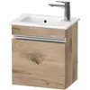Image de Duravit, Meuble sous-lavabo, Sivida bâti-support pour lavabo, charnières à droite, poignée profilée chromée, 400x28 (40 x 28.70 x 44.30 cm)