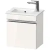 Image de Duravit, Meuble sous-lavabo, Sivida bâti-support pour lavabo, charnières à gauche, poignée profilée chromée, 400x28 (40 x 28.70 x 44.30 cm)