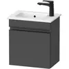 Image de Duravit, Meuble sous-lavabo, Sivida bâti-support pour lavabo, charnières à gauche, poignée encastrée noir diamant ma (40 x 28.70 x 44.30 cm)