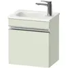 Image de Duravit, Meuble sous-lavabo, Sivida bâti-support pour lavabo, charnières à droite, poignée profilée chromée, 400x29 (40 x 29.50 x 44 cm)