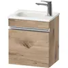 Image de Duravit, Meuble sous-lavabo, Sivida bâti-support pour lavabo, charnières à gauche, poignée profilée chromée, 400x29 (40 x 29.50 x 44 cm)