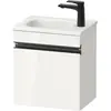 Image de Duravit, Meuble sous-lavabo, Sivida Meuble sous-lavabo, charnières à droite, poignée encastrée noir diamant mat, 400x (40.50 x 44.50 x 52 cm)