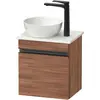 Image de Duravit, Meuble sous-lavabo, Sivida Meuble sous-lavabo sur console, charnières à droite, poignée-barre noir diamant ma (40 x 32.50 x 44 cm)