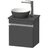 Image de Duravit, Meuble sous-lavabo, Sivida Meuble sous-lavabo sur console, charnières à droite, poignée profilée chromée, 4 (40 x 32.50 x 44 cm)