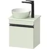 Image de Duravit, Meuble sous-lavabo, Sivida Meuble sous-lavabo sur console, charnières à gauche, poignée-barre noir diamant ma (40 x 32.50 x 44 cm)