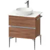 Image de Duravit, Meuble sous-lavabo, Sivida Meuble sous-lavabo sur console, 2 tiroirs, poignée profilée chromée, 645x475x548mm (64.50 x 47.50 x 54.80 cm)