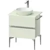 Image de Duravit, Meuble sous-lavabo, Sivida Meuble sous-lavabo sur console, 2 tiroirs, poignée profilée chromée, 645x475x548mm (64.50 x 47.50 x 54.80 cm)