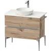 Image de Duravit, Meuble sous-lavabo, Sivida Meuble sous-lavabo sur console, 2 tiroirs, poignée profilée chromée, 845x475x548mm (84.50 x 47.50 x 54.80 cm)